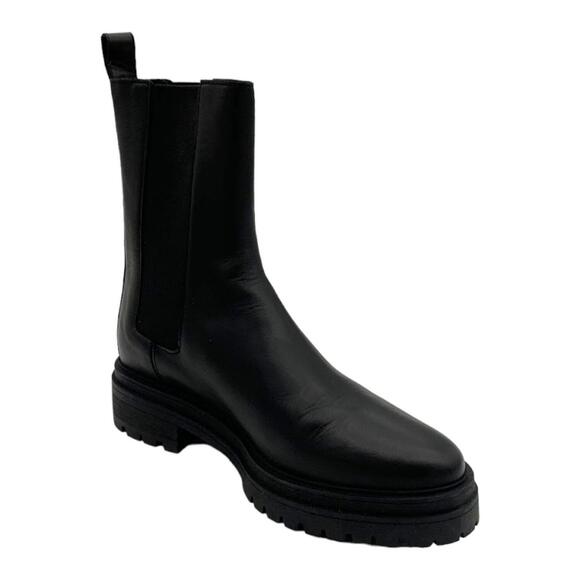 BA&SH Shoes - ba&sh Women's Bottines Coda Leather Chelsea Boot Black - Medium